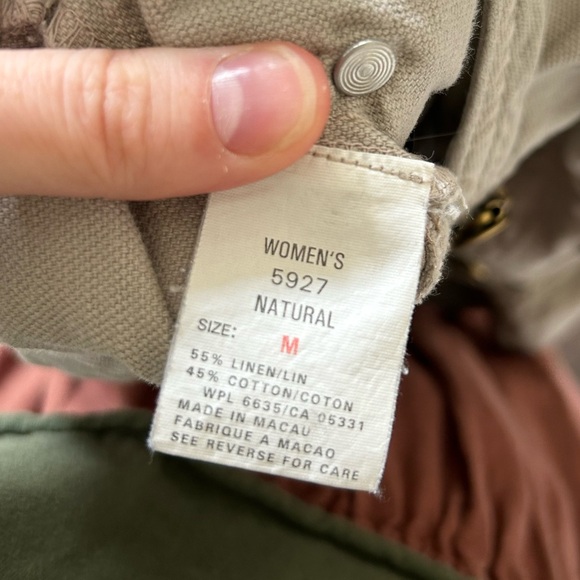 *SOLD* Vintage Woolrich Linen Blend Overalls Dress - Picture 6 of 6